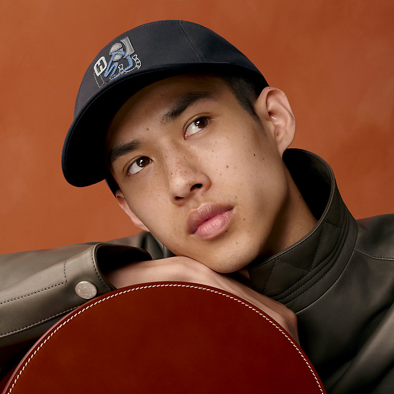 Nevada Puzzle cap - Black | Hermès USA